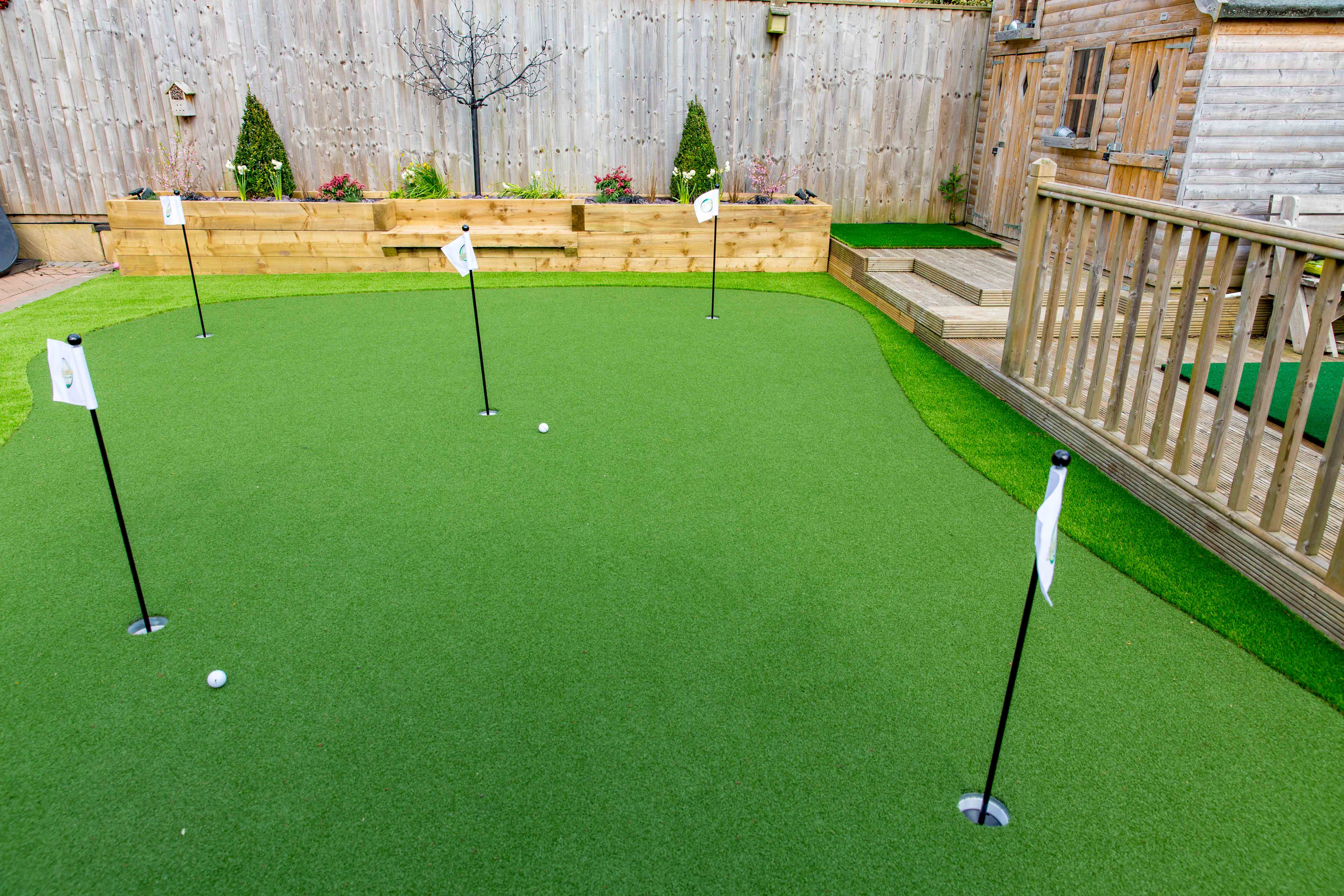 Artificial Putting Green Setup in North Richland Hills, TX